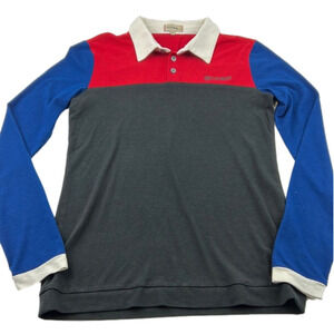 Colmar Men's long sleeved colour block golf  shirt in jersey knit